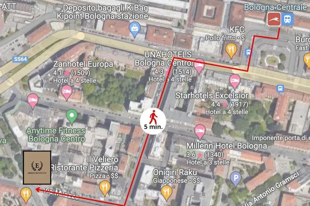 Via Indipendenza - Attico Di Lusso Con Piscina Daire Bolonya